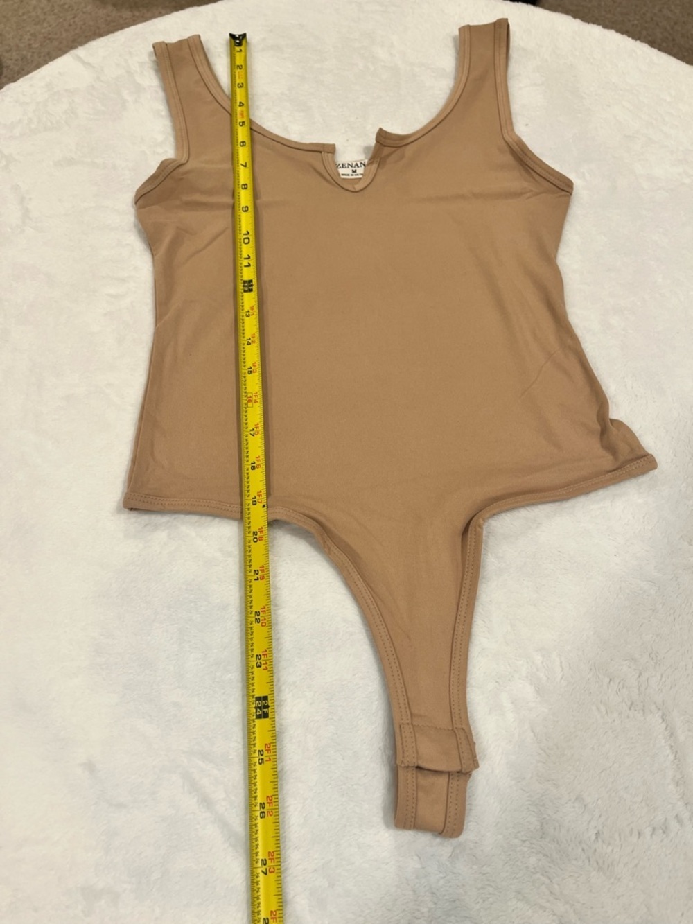 BRAND NEW Tan Zenana Bodysuit - Size Medium - Picture 8 of 8